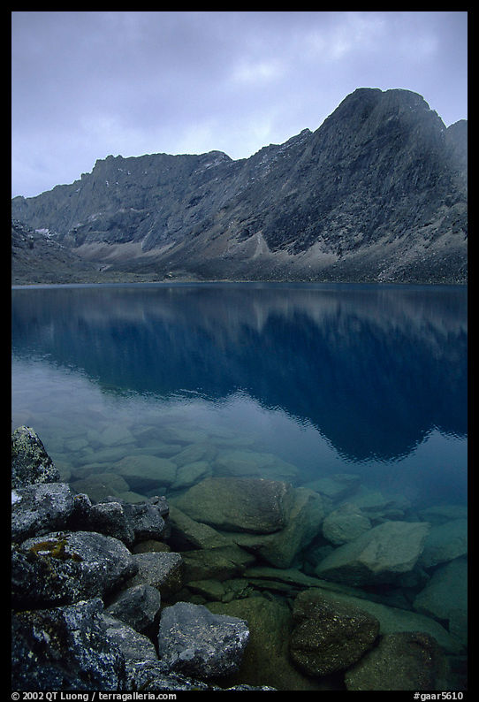Lake II in Aquarius Valley near Arrigetch Peaks. Gates of the Arctic National Park