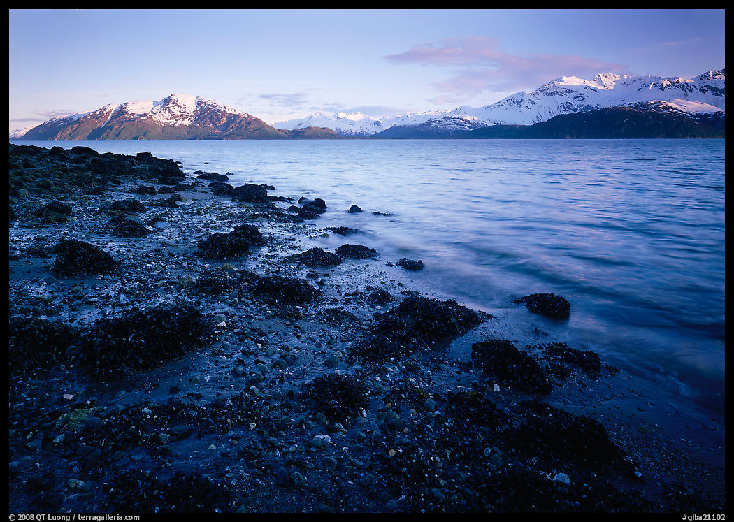 West Arm, sunset. Glacier Bay National Park