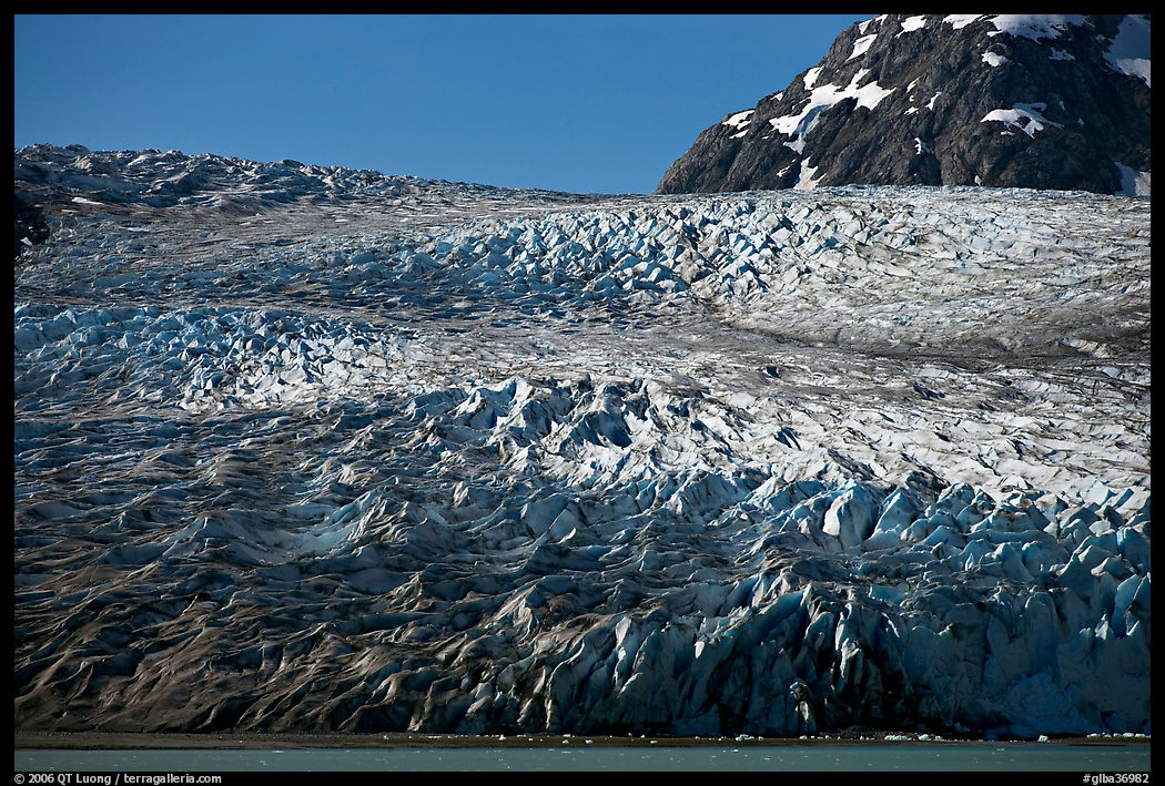 Reid Glacier. Glacier Bay National Park, Alaska, USA.
