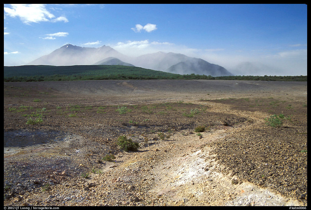 Colorful ash, Valley of Ten Thousand smokes. Katmai National Park, Alaska, USA.