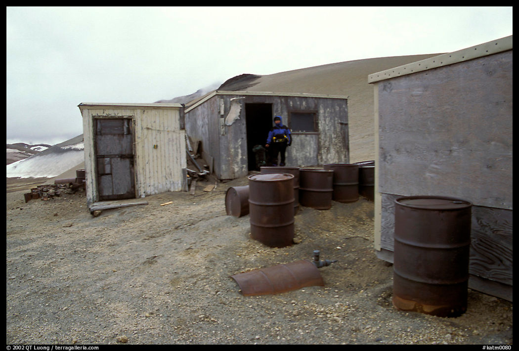 Abandonned geological survey cabin, Valley of Ten Thousand smokes. Katmai National Park, Alaska