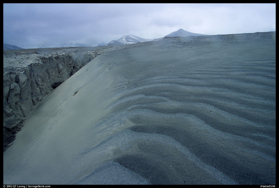 Ash dune formation, Valley of Ten Thousand smokes. Katmai National Park