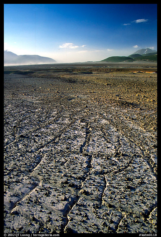 Ash formation, Valley of Ten Thousand smokes. Katmai National Park, Alaska, USA.