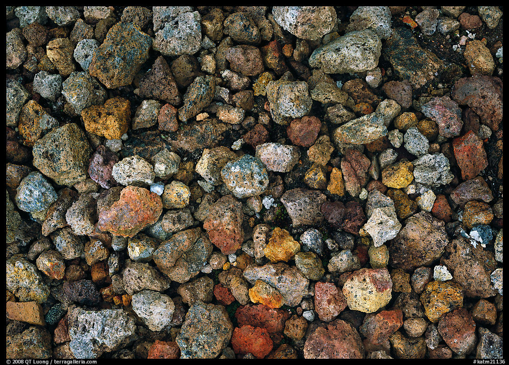 Detail of pumice, Valley of Ten Thousand smokes. Katmai National Park, Alaska, USA.