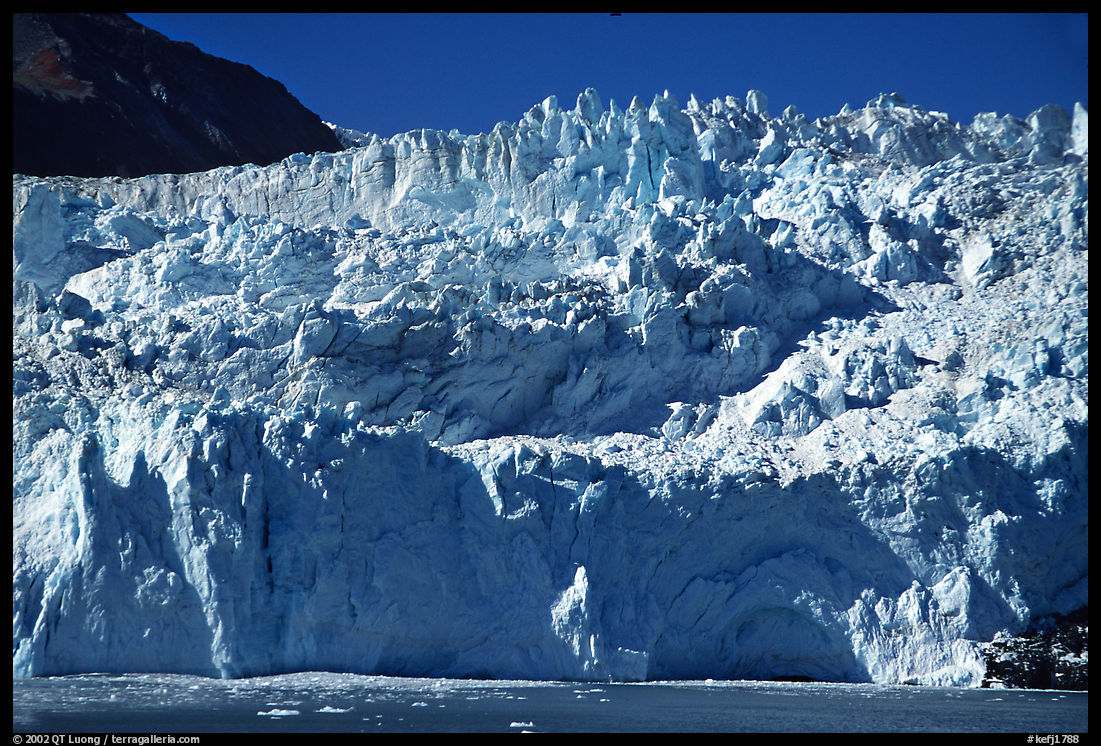 Front of Aialik Glacier. Kenai Fjords  National Park, Alaska, USA.