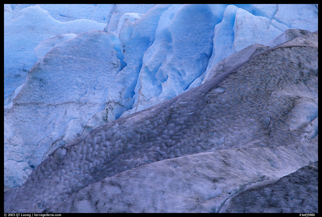 Detail of ice on Exit Glacier. Kenai Fjords  National Park