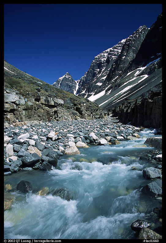 Swift creek below the Telaquana Mountains. Lake Clark National Park