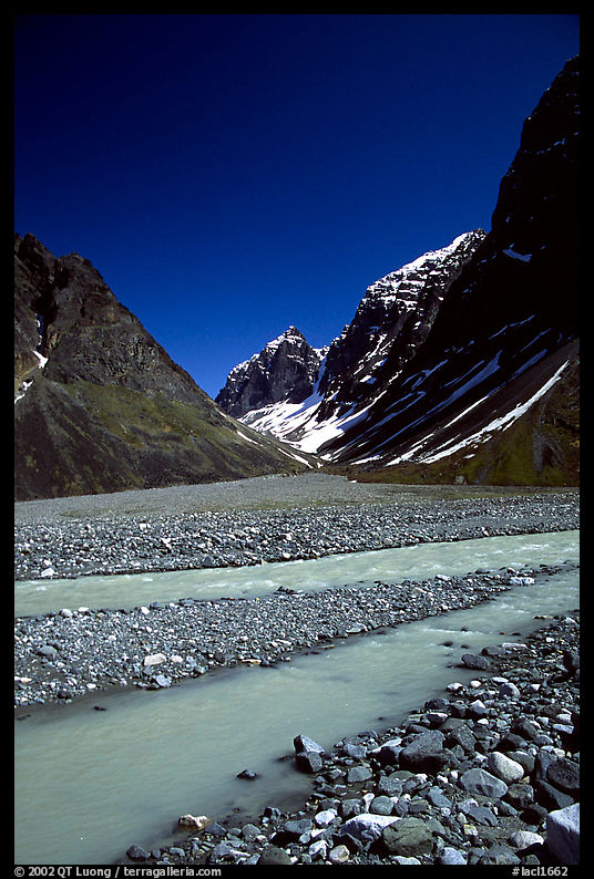 Valley I below the Telaquana Mountains. Lake Clark National Park, Alaska, USA.