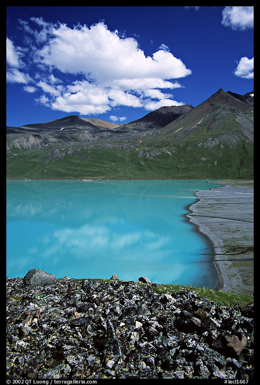 East end of Turquoise Lake. Lake Clark National Park, Alaska, USA.