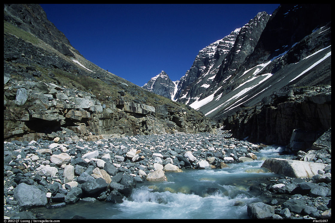 Creek below Telaquana mountains. Lake Clark National Park, Alaska, USA.