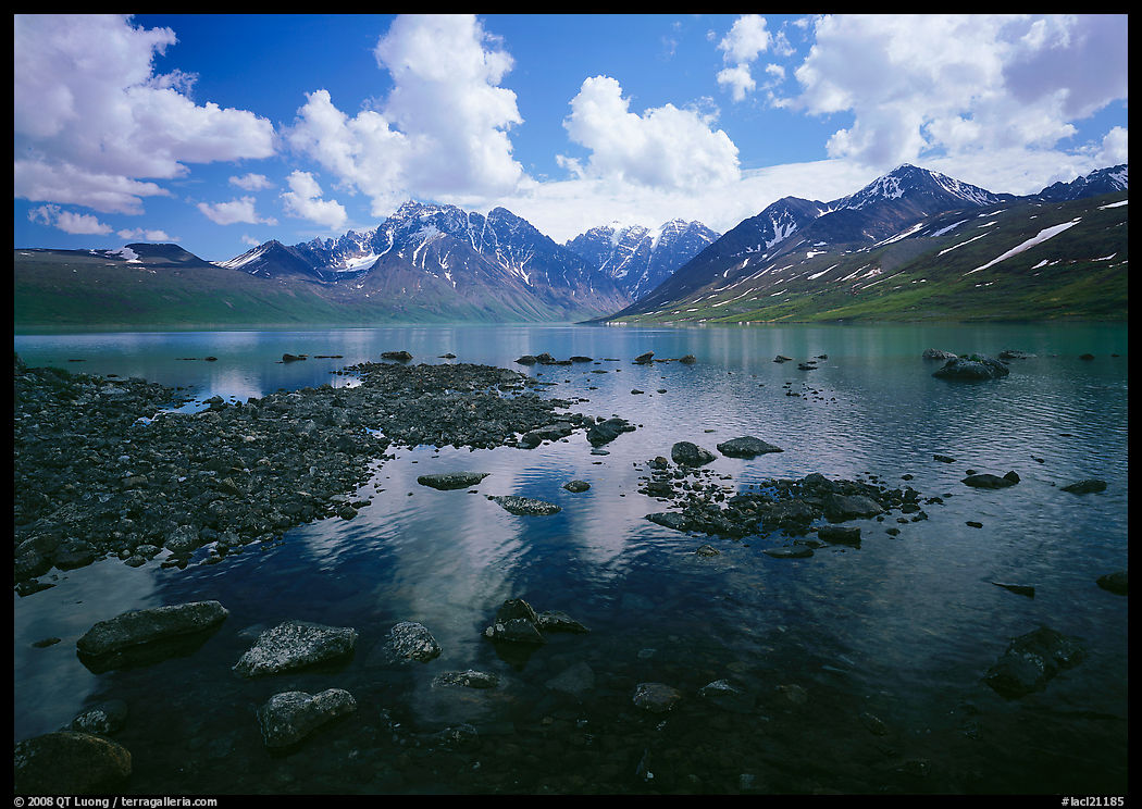 Telaquana Mountains and Turquoise Lake. Lake Clark National Park