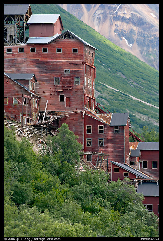 Kennecott mill. Wrangell-St Elias National Park, Alaska, USA.