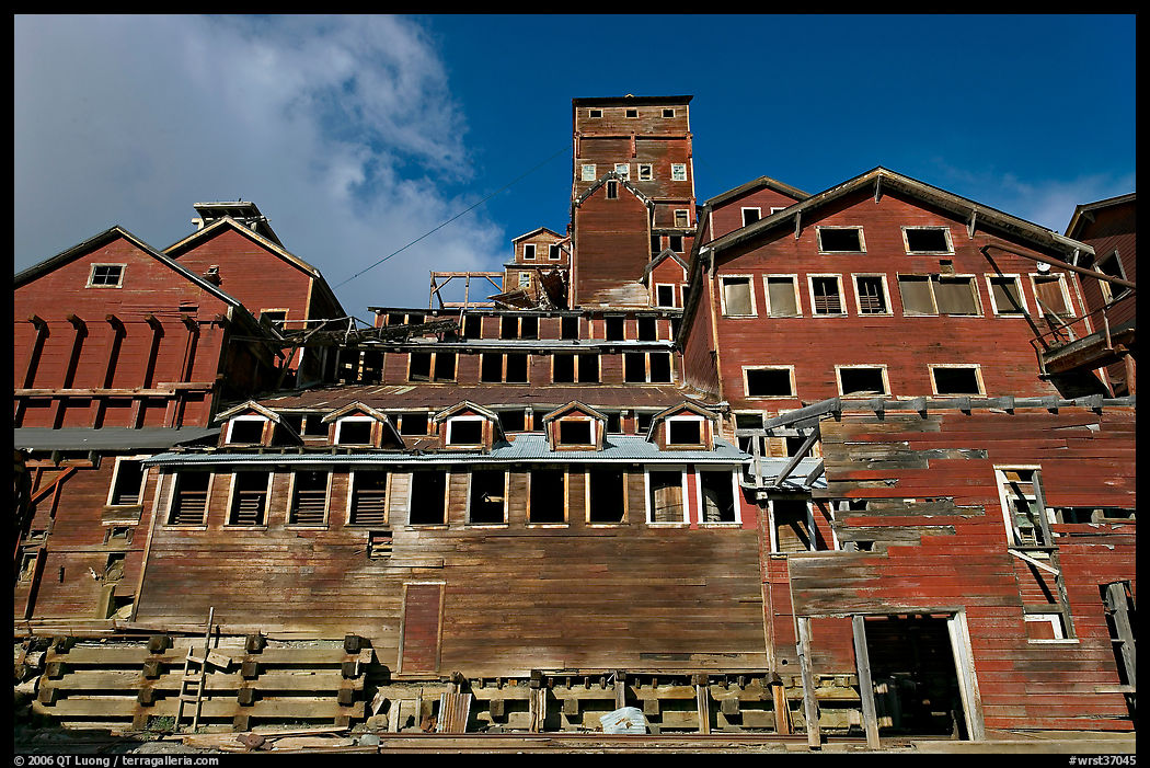 Kennecott concentration and smelting plant. Wrangell-St Elias National Park, Alaska, USA.