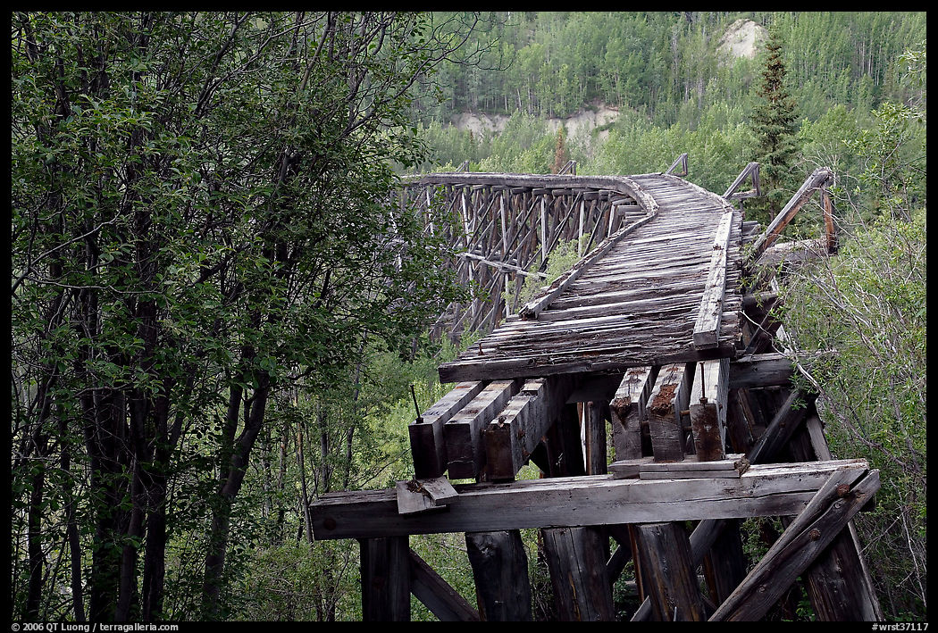 Gilahina trestle, constructed in eight winter days. Wrangell-St Elias National Park