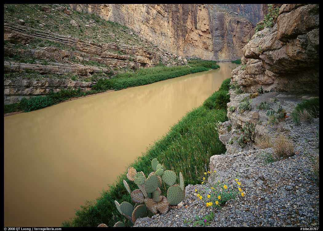 Rio Grande in Santa Elena Canyon. Big Bend National Park, Texas, USA.