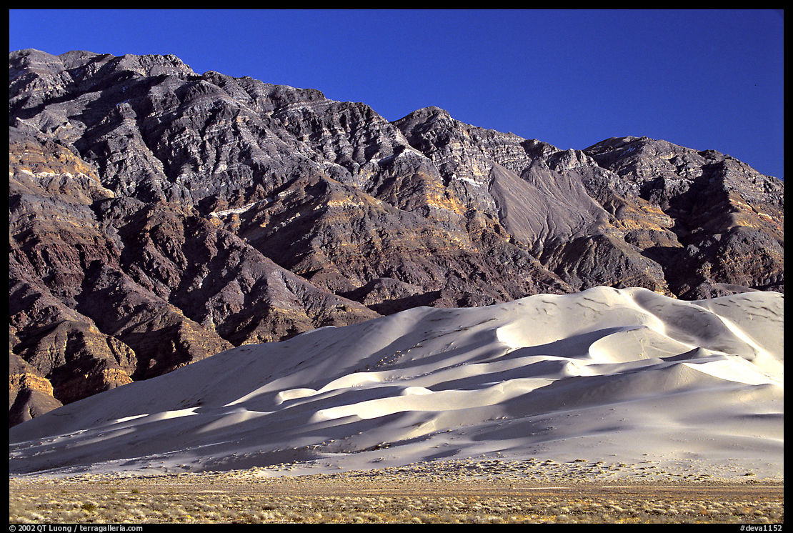 Eureka Dunes and Last Chance range, late afternoon. Death Valley National Park, California, USA.
