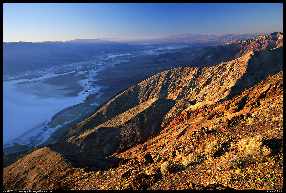 Dante's view, sunset. Death Valley National Park, California, USA.