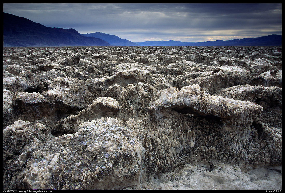 Salt formations, Devil's golf course. Death Valley National Park, California, USA.