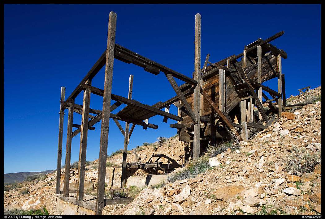 Cashier mine near Eureka mine, morning. Death Valley National Park, California, USA.