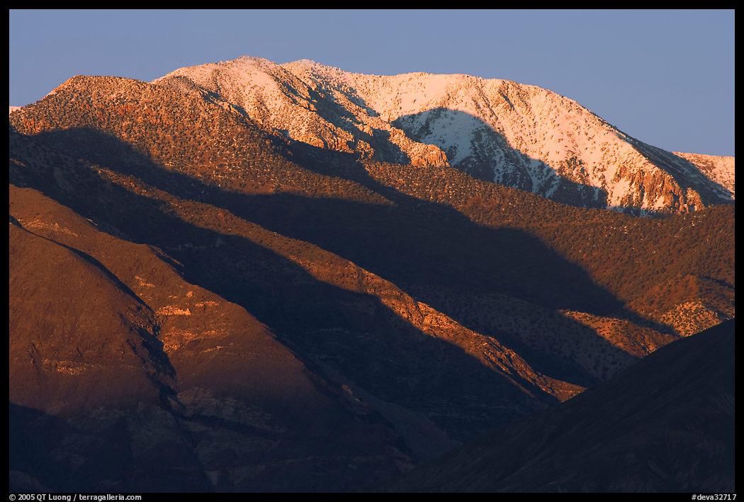 Telescope Peak at sunset. Death Valley National Park, California, USA.