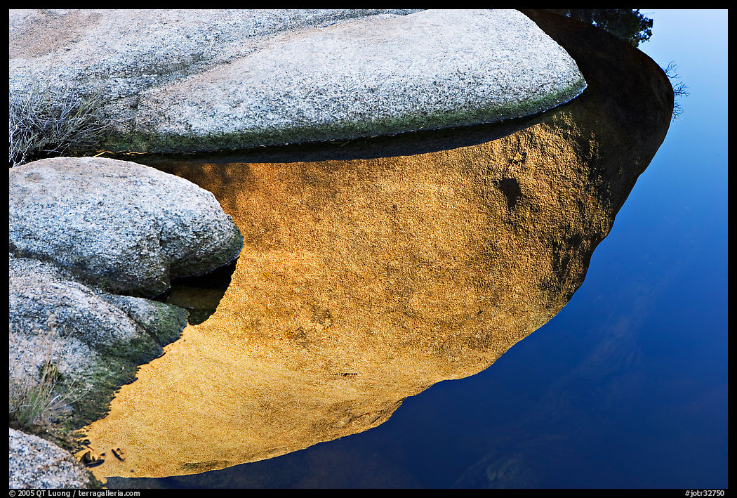 Rocks and reflections, Barker Dam. Joshua Tree  National Park