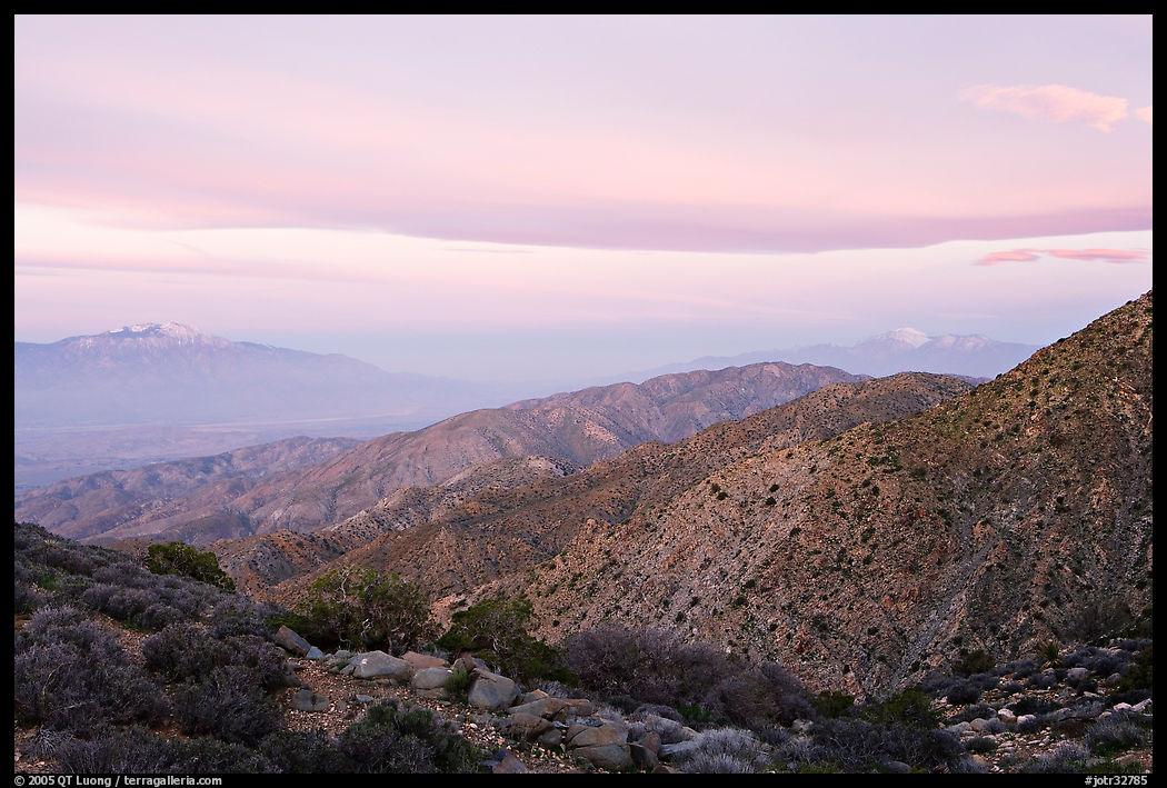 Keys View, sunrise. Joshua Tree  National Park