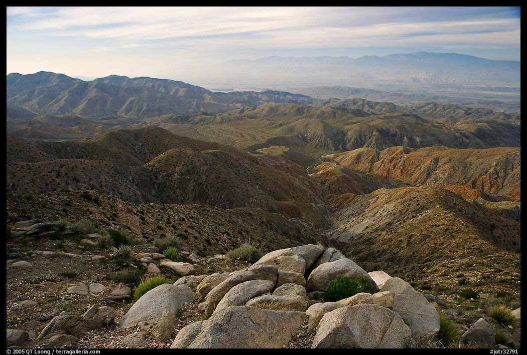 Keys View and Coachella Valley, morning. Joshua Tree  National Park