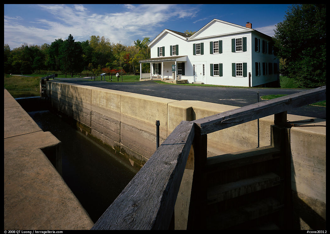 Lock and Canal visitor center. Cuyahoga Valley National Park, Ohio, USA.