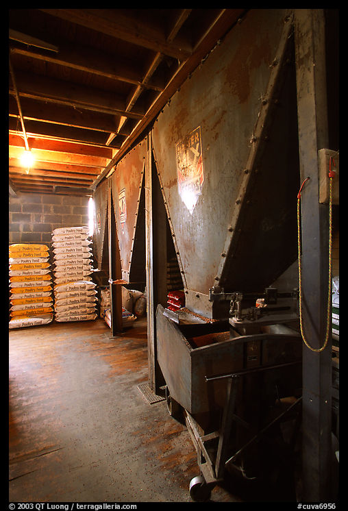 Grain distributor in Wilson feed mill. Cuyahoga Valley National Park