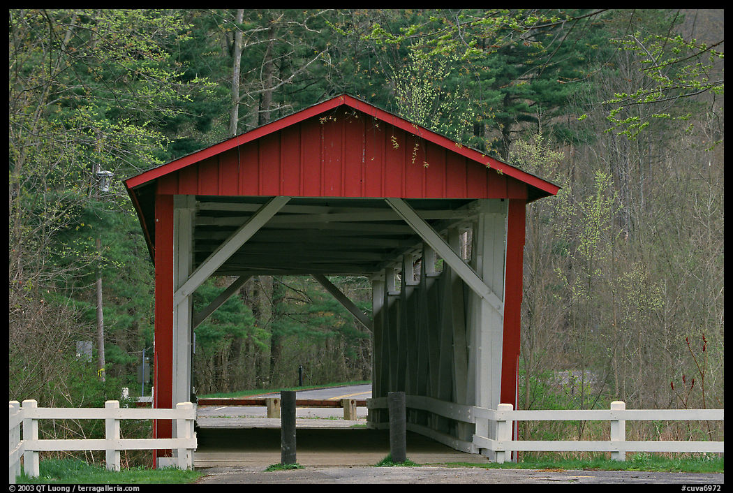 Everett Road covered bridge. Cuyahoga Valley National Park, Ohio, USA.