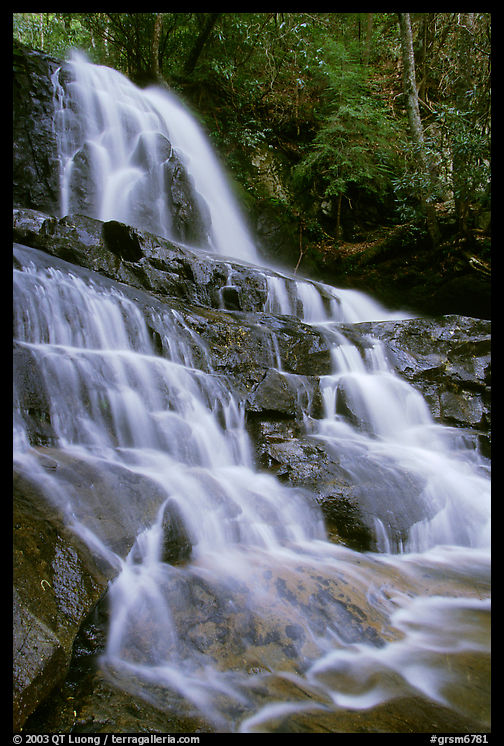 Laurel Falls, Tennessee. Great Smoky Mountains National Park, USA.