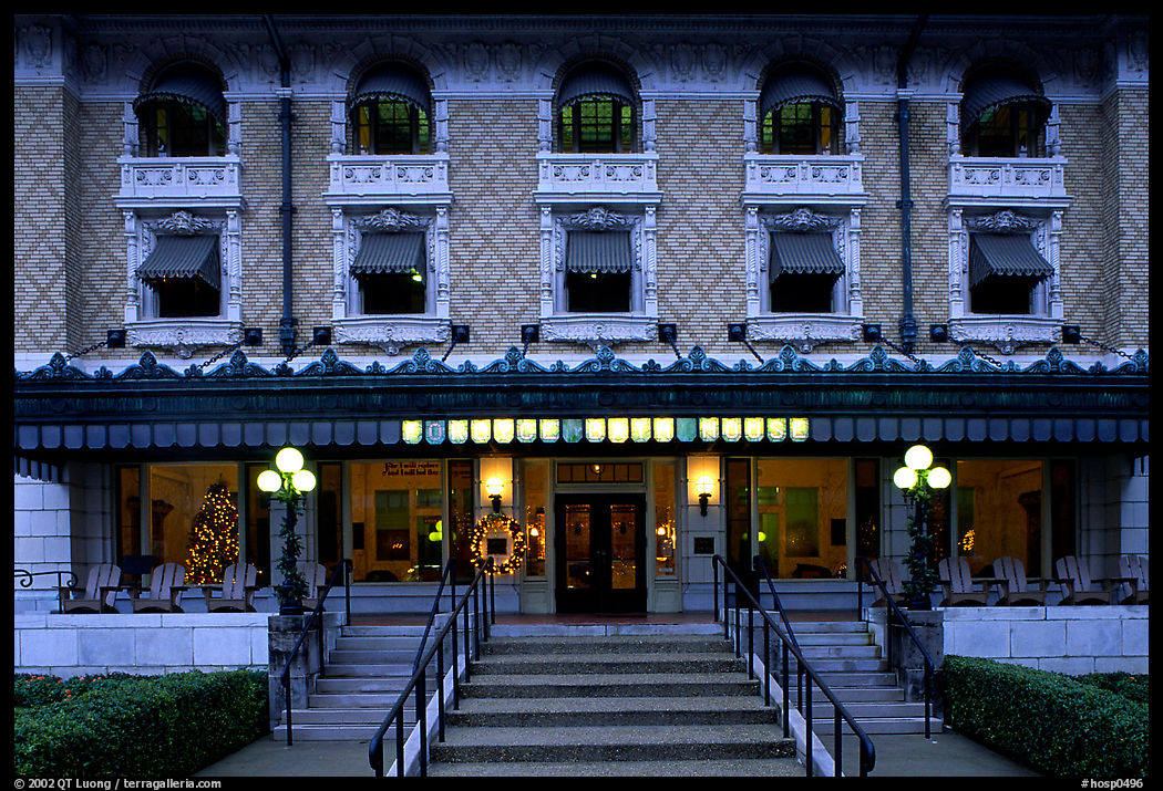 Fordyce bathhouse facade. Hot Springs  National Park, Arkansas, USA.