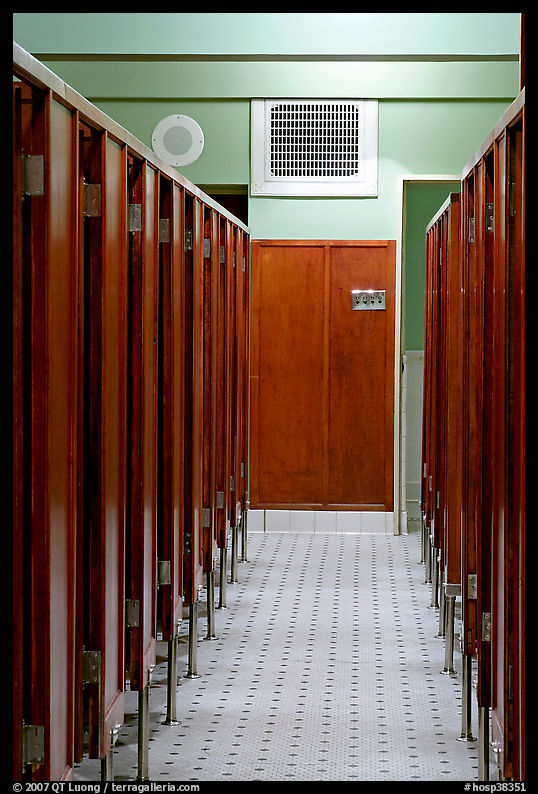 Mens dressing room. Hot Springs  National Park, Arkansas, USA.