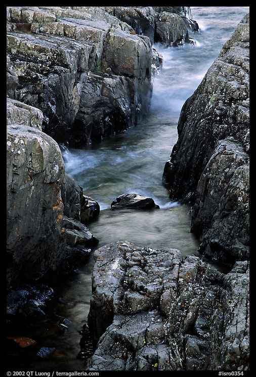Rock gorge near Scoville point. Isle Royale National Park