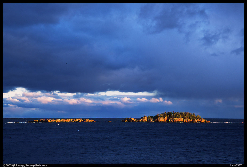 Islands of the Isle Royale archipelago. Isle Royale National Park, Michigan, USA.