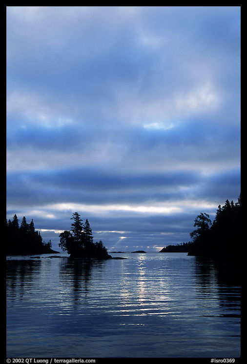 Early morning on Chippewa harbor. Isle Royale National Park, Michigan, USA.