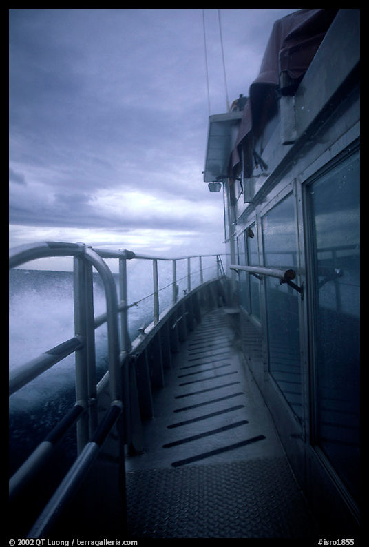 Ferry battered by a severe storm. Isle Royale National Park