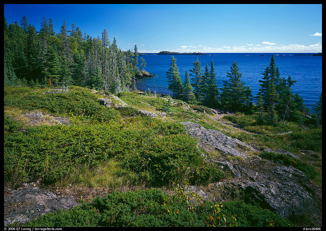 Rock Harbor lakeshore. Isle Royale National Park, Michigan, USA.