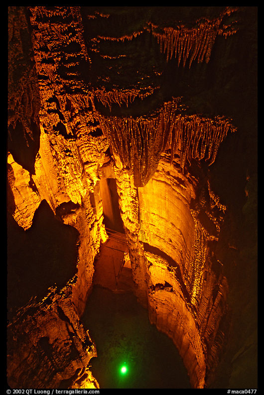 Crystal Lake seen from shaft above. Mammoth Cave National Park