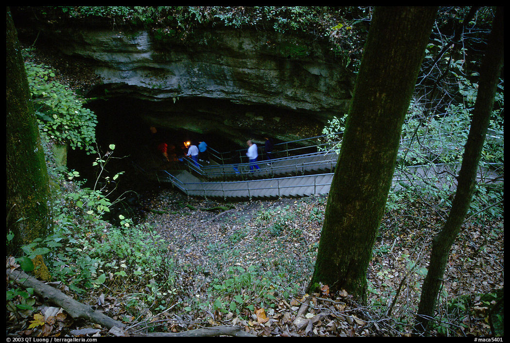 Historic entrance of the cave. Mammoth Cave National Park, Kentucky, USA.