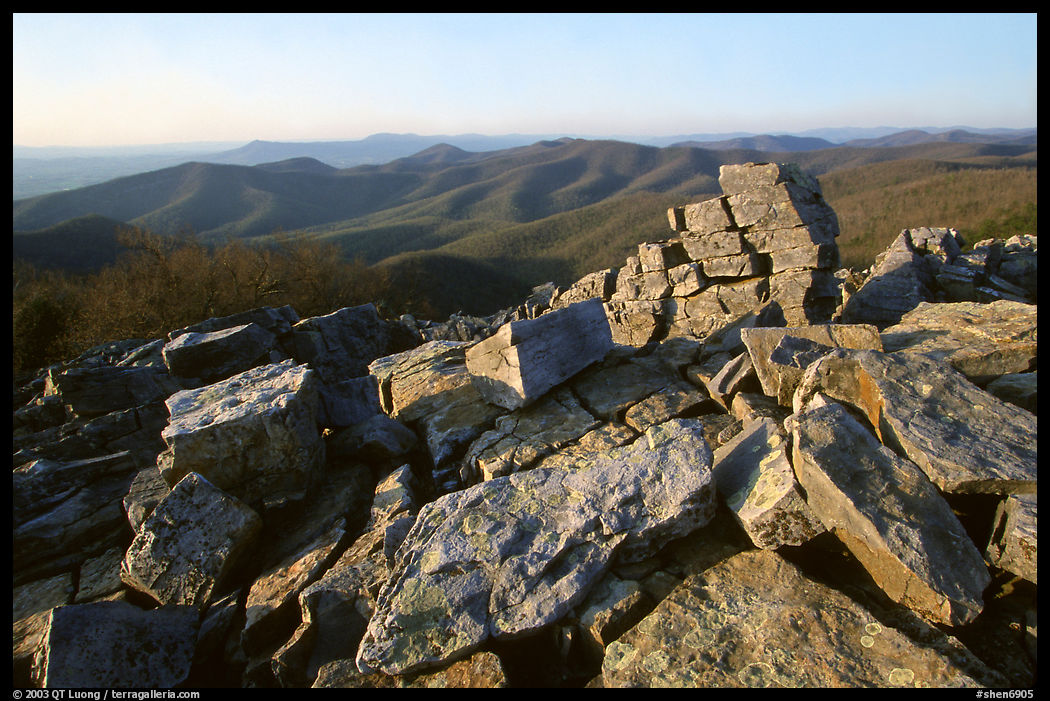 Black Rock, late afternoon. Shenandoah National Park, Virginia, USA.