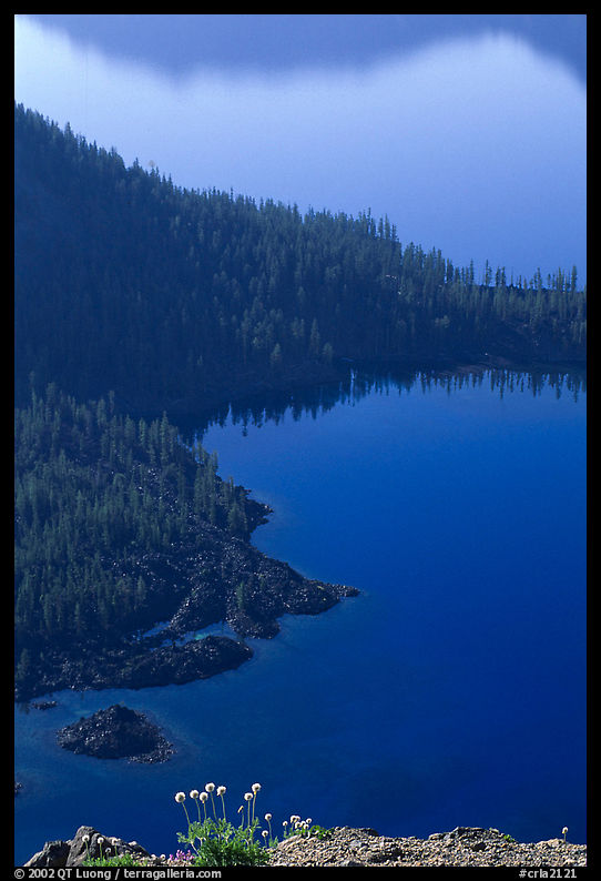 Wizard Island and Governor Bay. Crater Lake National Park
