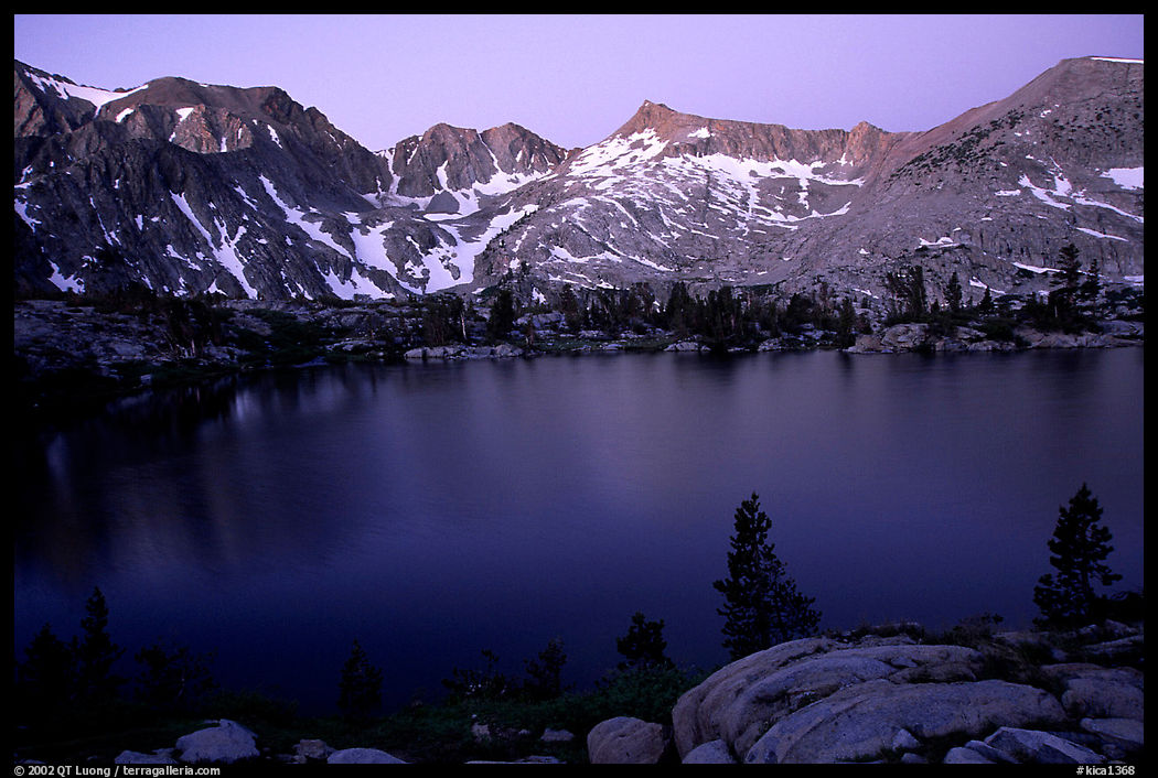 Woods Lake, sunset. Kings Canyon  National Park