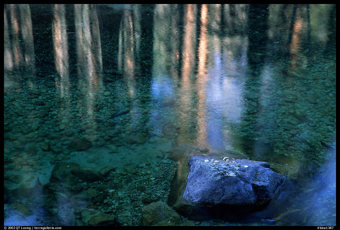 Reflexions in Cedar Grove. Kings Canyon  National Park