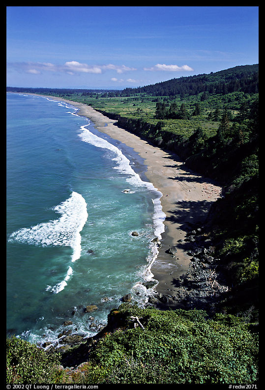 Crescent Beach from above. Redwood National Park