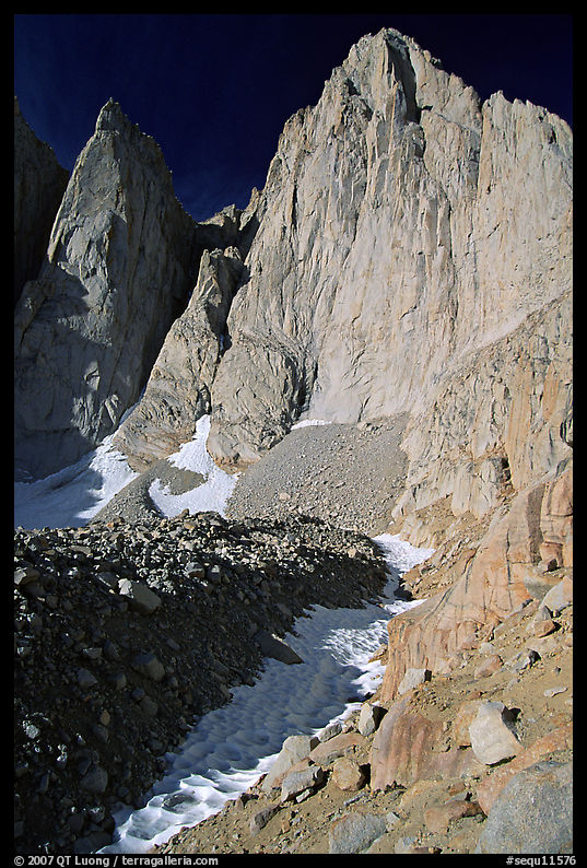 East face of Mt Whitney and Keeler Needle. Sequoia National Park
