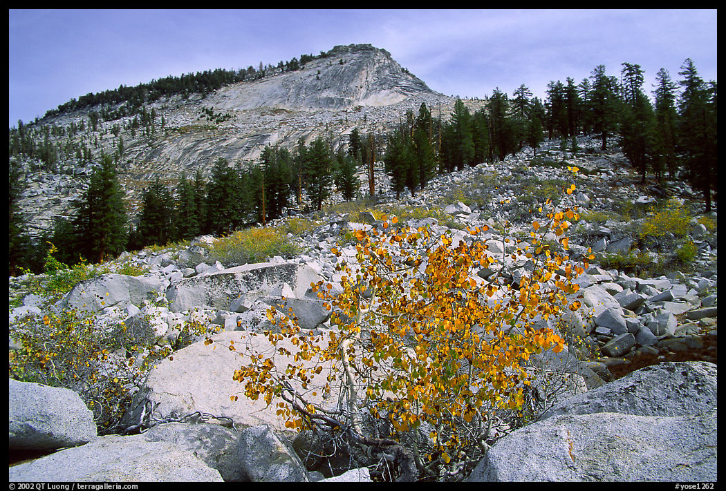 Peak near Sunrise Lakes, autumn. Yosemite National Park, California, USA.