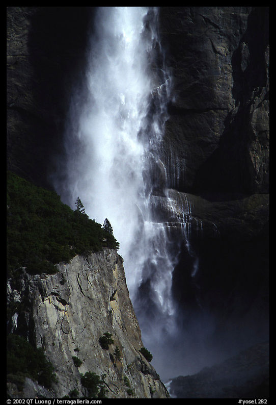 Base of Upper Yosemite Falls. Yosemite National Park, California, USA.