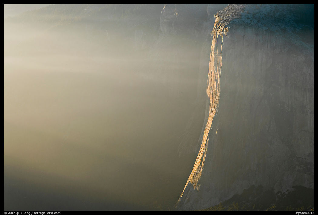 El Capitan, hazy late afternoon. Yosemite National Park, California, USA.