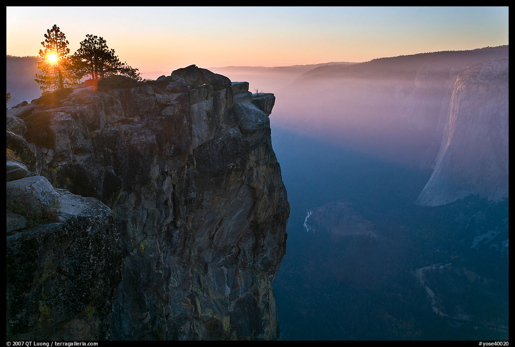 Sunset from Taft Point. Yosemite National Park, California, USA.